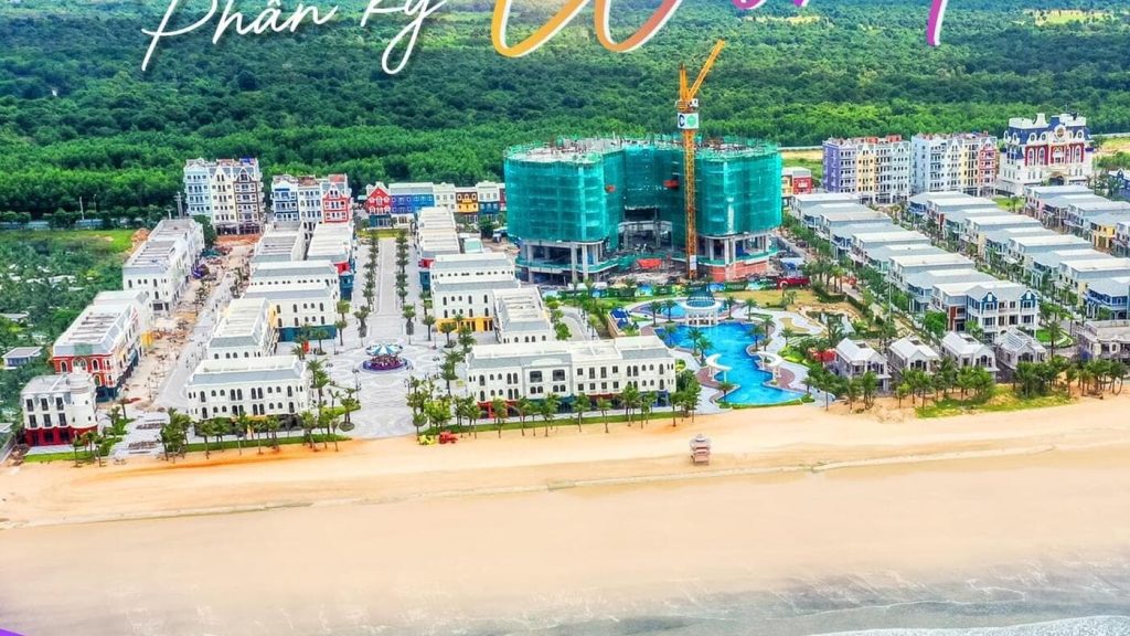 biệt thự trực diện biển wonderland hồ tràm